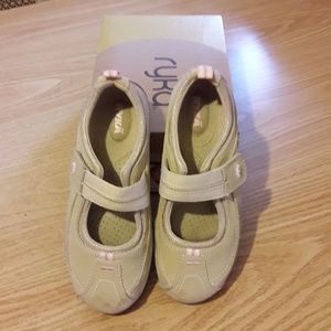 Ryka Suede Maryjanes size 7 1\2 M natural